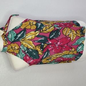 NWT Maeve pleated tropical halter top XS Anthro